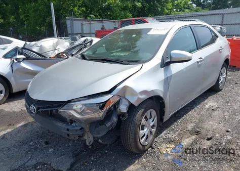 2016 Toyota Corolla L из США, поврежденный, VIN 2T1BURHE2GC725164